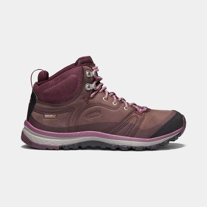 Keen Terradora Deri Waterproof Mid - Kadın Trekking Bot - Mor - Turkey (925380UJB)